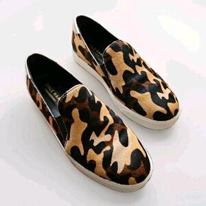 COLE HAAN GrandPro Spectator 2.0 Slip-On Sneaker Shoes Camo Hair Calf $130 Sz 8